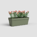 Image de JARDINIÈRE CAPRI RÉS.EAU 50CM V2 VERT CENDRÉ