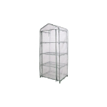 Image de Serre de jardin avec 4 étagères(Ø16 mm, PE armé 120 g/m²) - H160 x 69 x 49 cm