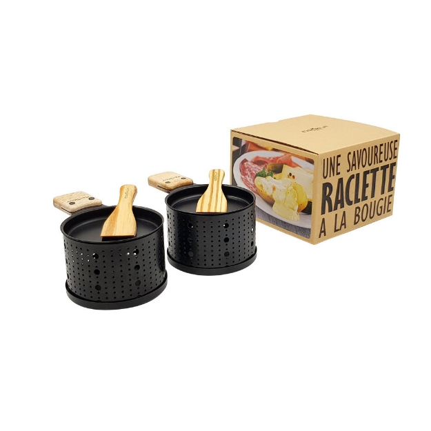 Image de Raclette a la bougie pour 2 - noir - Cookut