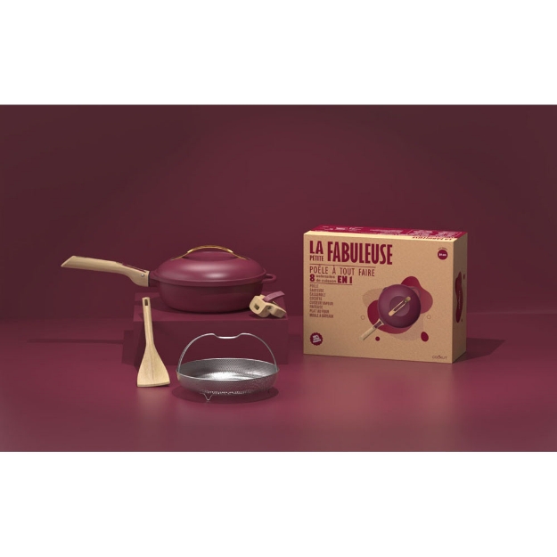 Image de La fabuleuse poele 24cm - rubis - Cookut