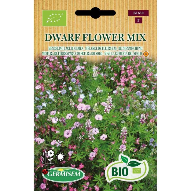 Image de Graines bio de mélange de fleurs bas