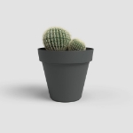 Image de POT CAPRI 16CM ANTHRACITE