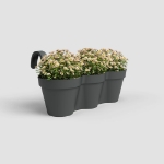 Image de POT CAPRI BALCON TRIPLE 54CM ANTHRACITE