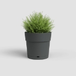 Image de POT CAPRI LARGE RÉS. EAU 35CM ANTHRACITE