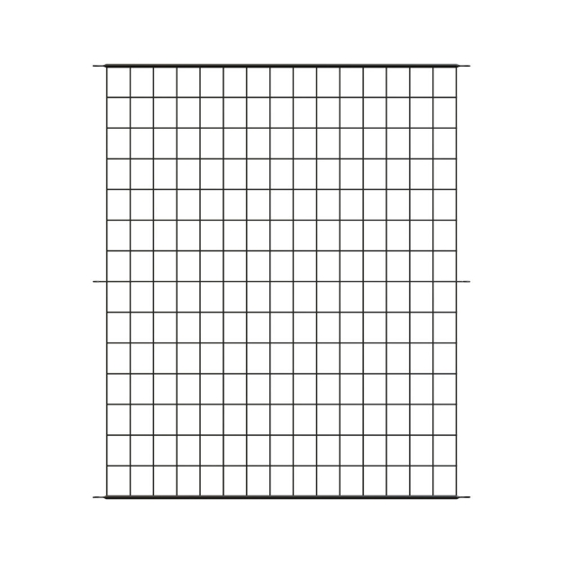 Image de panneau de cloture grillagée noire large multiusage 91 cm x h 1 m
