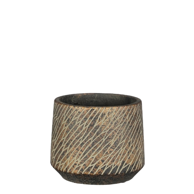 Image de Camino pot ronde marron f. - h9xd11cm - Mica