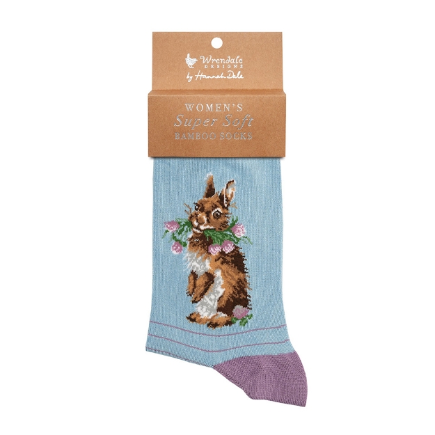 Image de Chaussettes Lapin 'Head Clover Heels' - Wrendale