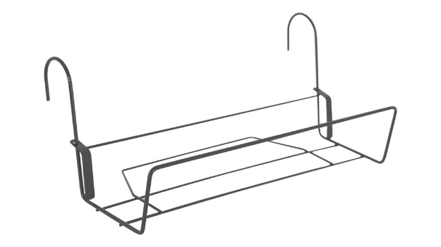 Image de SUP. BALCON JARDINIÈRE 37CM FER ROND ANTHRACITE