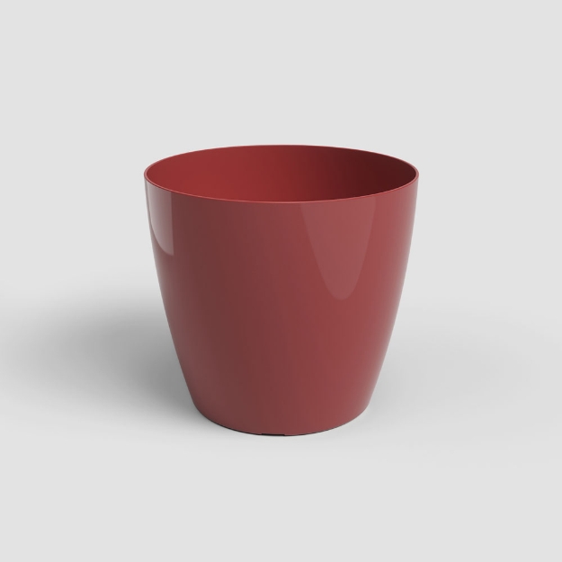 Image de POT SAN REMO BRILLANT 9CM ROUGE FONCÉ