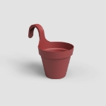 Image de POT CAPRI BALCON INDIVIDUEL 20CM ROUGE FONCÉ