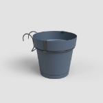 Image de KIT BALCON POT CAPRI RÉS.EAU 20CM BLEU ARDOISE