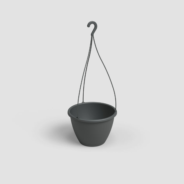 Image de POT ALGARVE SUSPENSION 25CM ANTHRACITE