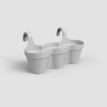 Image de POT CAPRI BALCON TRIPLE 54CM GRIS CLAIR