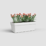 Image de JARDINIÈRE CAPRI RÉS. EAU 50CM V2 BLANC