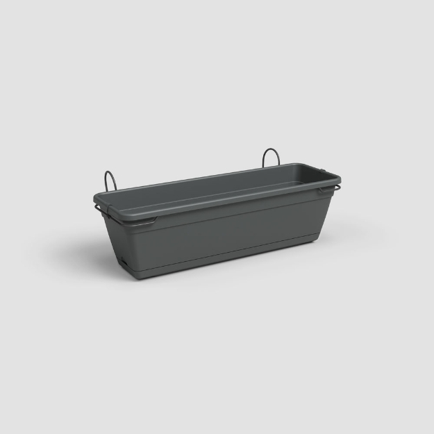 Image de KIT BALCON JARDINIÈRE VENEZIA RE 50CM ANTHRACITE