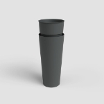 Image de INSERT PORTO HAUT 70CM ANTHRACITE