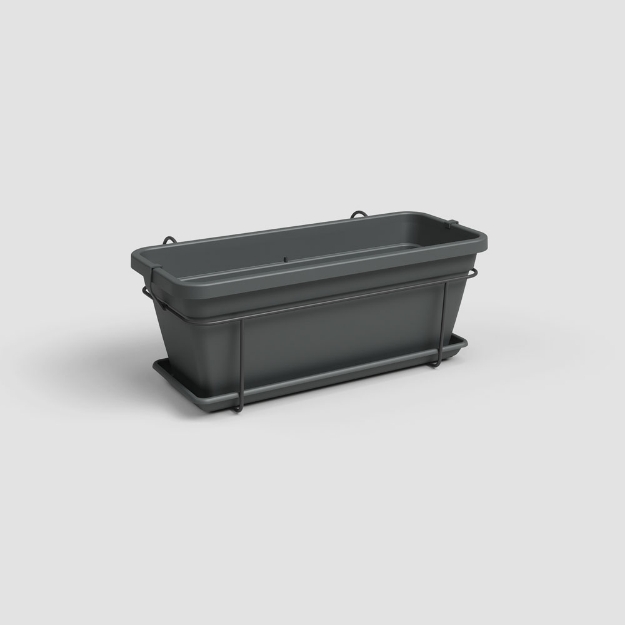 Image de KIT BALCON JARDINIÈRE VENEZIA L 60CM ANTHRACITE