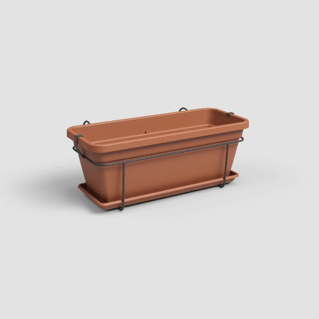 Image de KIT BALCON JARDINIÈRE VENEZIA L 60CM terre