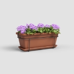 Image de KIT BALCON JARDINIÈRE VENEZIA L 60CM terre