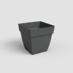 Image de POT CAPRI CARRÉ 40CM ANTHRACITE