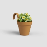Image de POT CAPRI BALCON INDIVIDUEL 20CM JAUNE MIEL