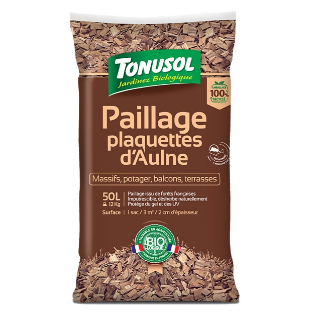 Image de PAILLAGE PLAQUETTES D'AULNE 50 L