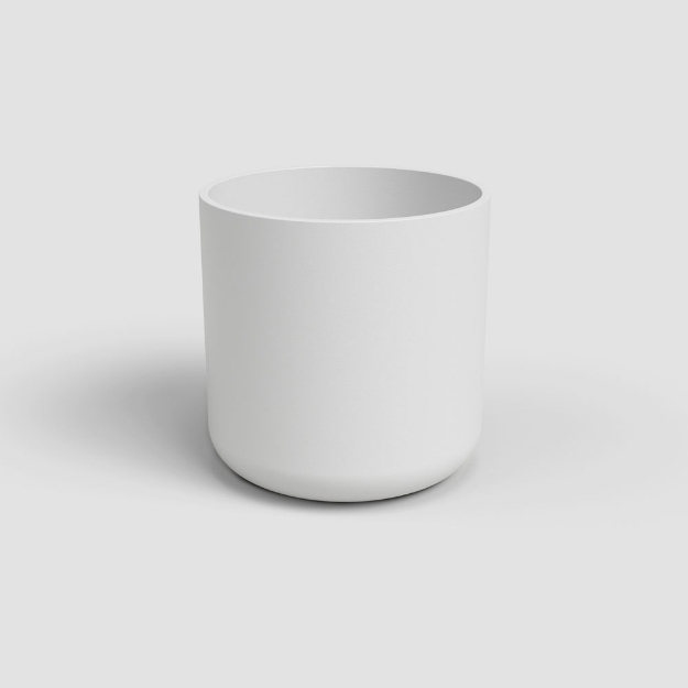 Image de CACHE-POT JUNO 19CM BLANC