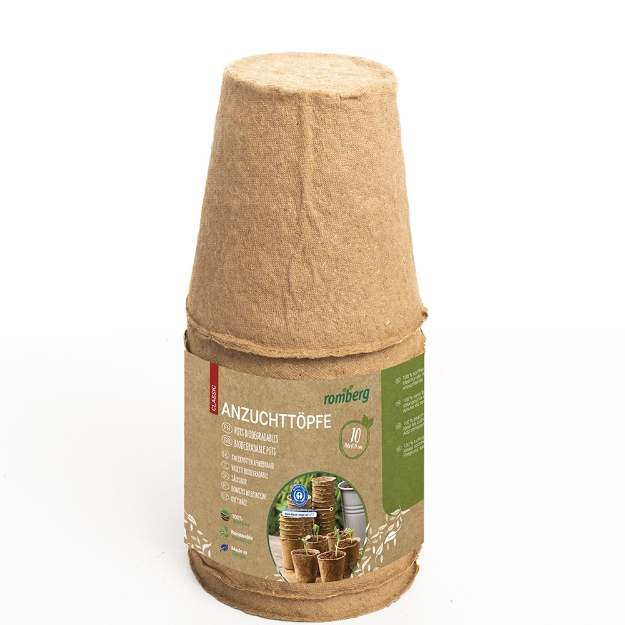 Image de 10 Pots biodégradables 11 cm rond