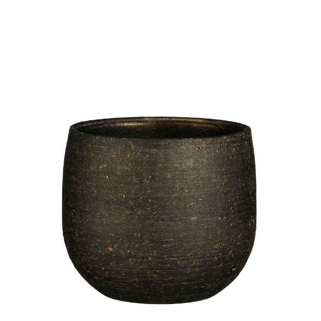 Image de Marcus pot ronde bronze metalliques - h16xd18cm - Mica