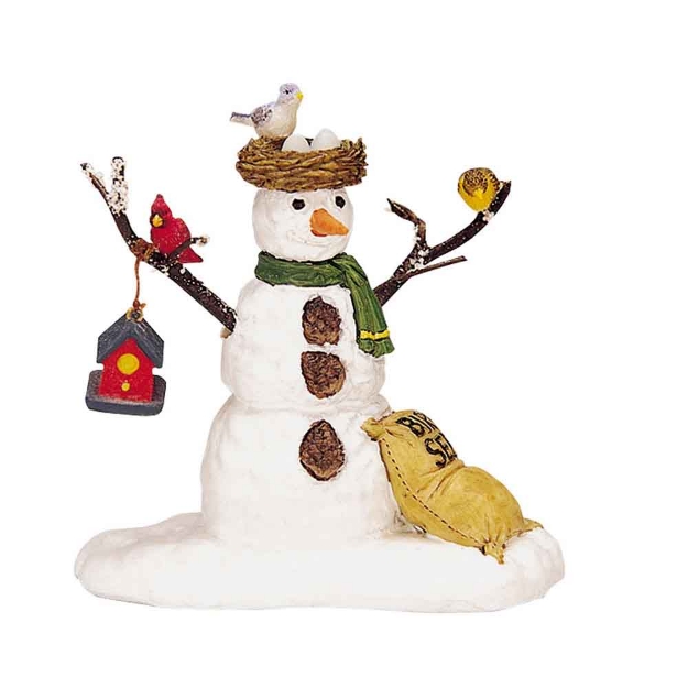 Image de Bonhomme de neige et oiseaux - Lemax .