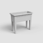 Image de DEP VENEZIA Table de culture GRIS CLAIR  L80 x P40 x H80