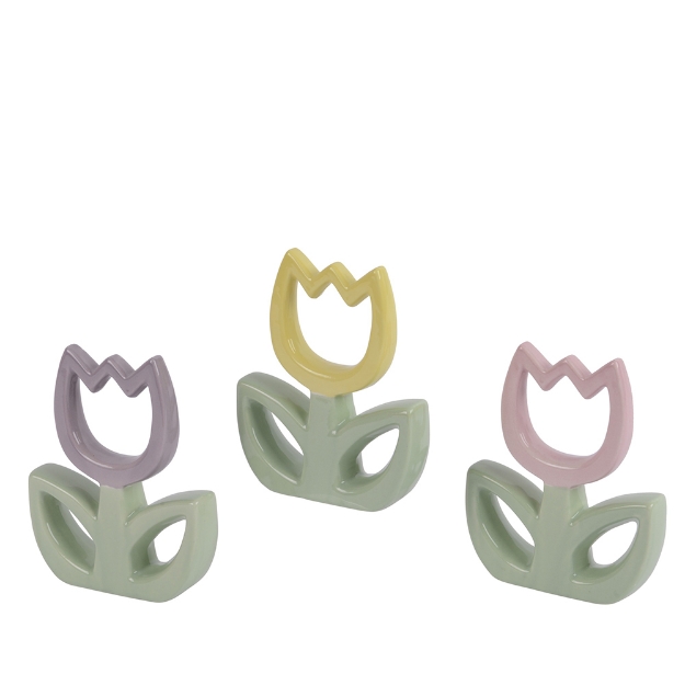 Image de Figurine porcelaine fleur - Decoris