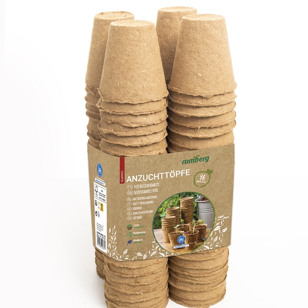 Image de 96 Pots biodégradables 6 cm rond