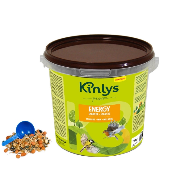Image de Kinlys passion energy mix pour oiseaux en liberte seau 1,5kg