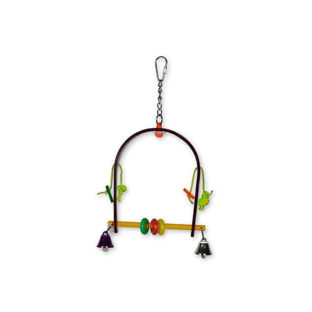 Image de Jouet oiseau plexi Swing multicolore 26cm
