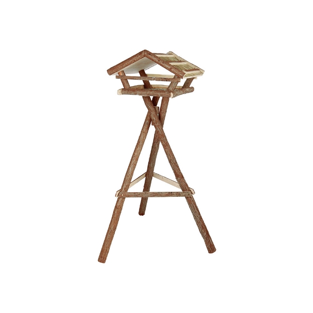 Image de Mangeoire avec support, en bois d'écorce