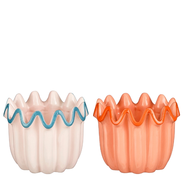 Image de Olora pot ronde orange rose d16,5cm - Mica