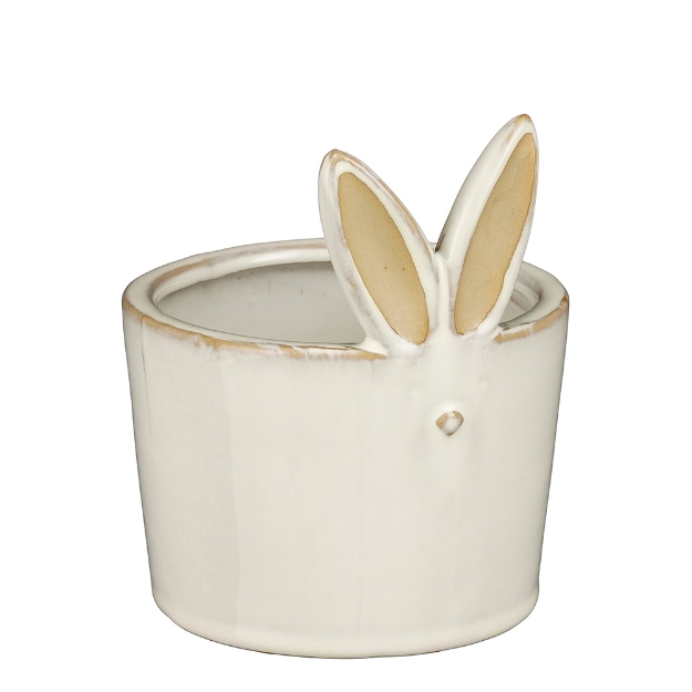 Image de Pot lapin blanc - Mica