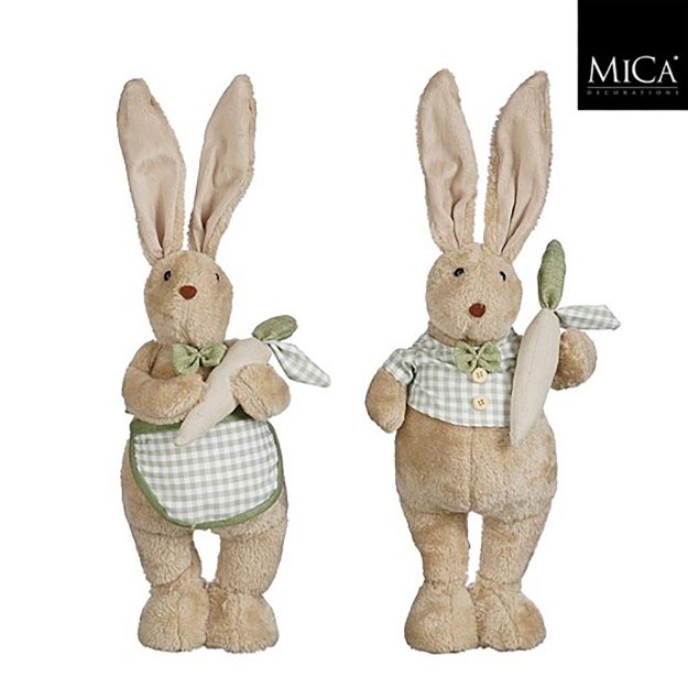 Image de Decoration lapin marron H48 - Mica
