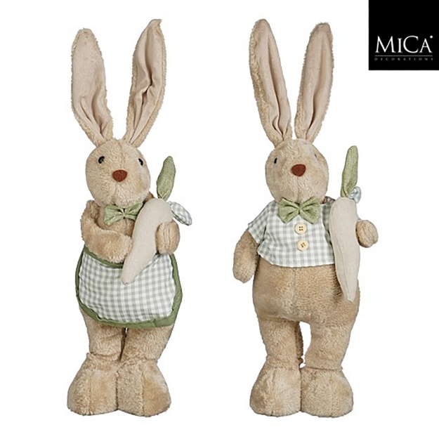 Image de Decoration lapin marron H56 - Mica