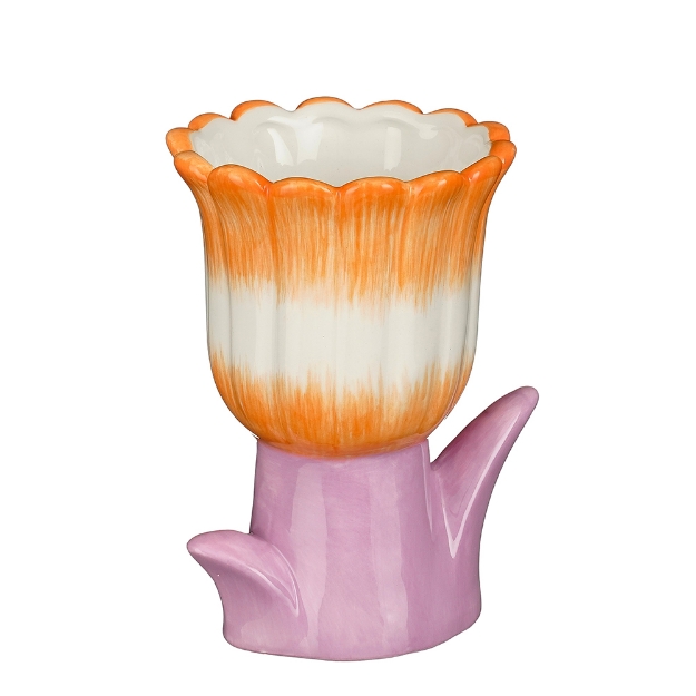 Image de Pot fleur orange rose - Mica