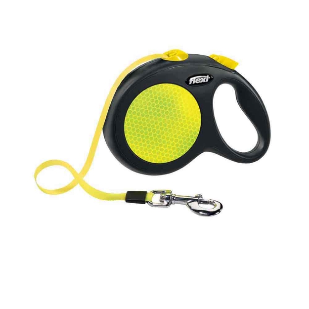 Image de Flexi Neon noir/néon L (sangle 5 m)