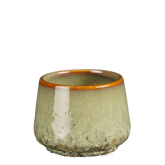 Image de Mylo pot ronde vert cl. - h7xd8,5cm - Mica