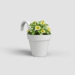 Image de POT CAPRI BALCON INDIVIDUEL 20CM BLANC