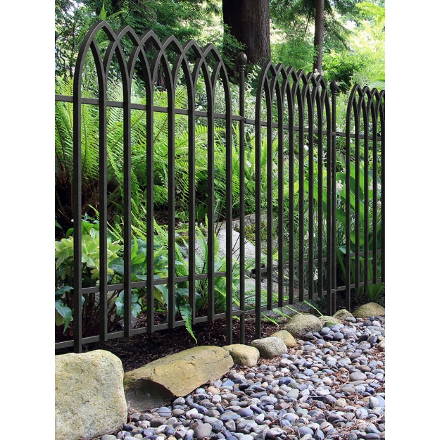 Image de cloture gothique noir 121 x h 92 cm