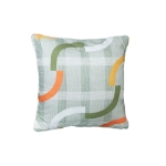 Image de Coussin décoratif avec passepoil orange