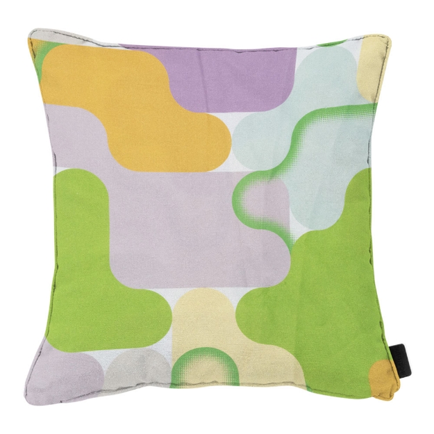 Image de Coussin décoratif avec passepoil lila
