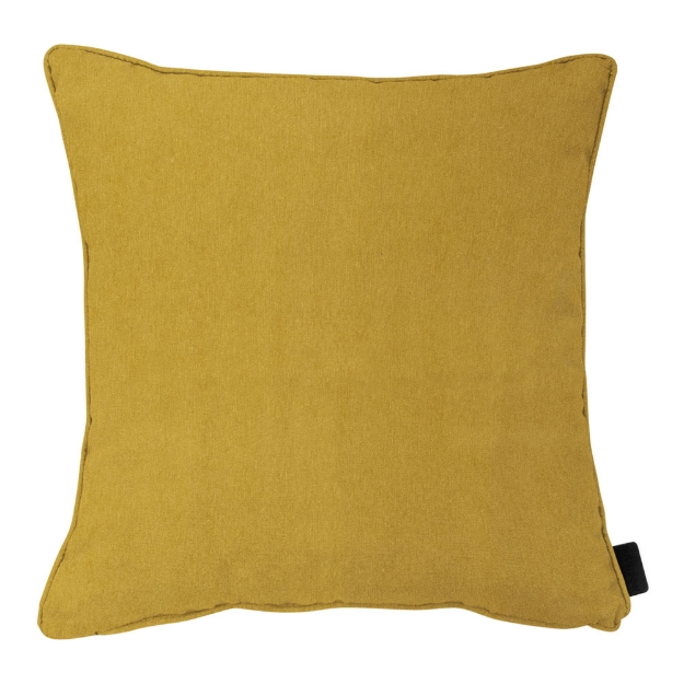 Image de Coussin décoratif avec passepoil mustard
