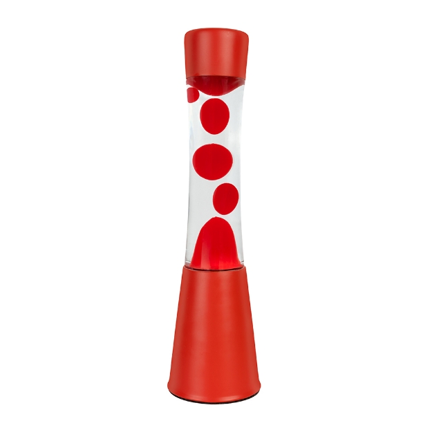 Image de Lampe à lave rouge monochrome - Fisura
