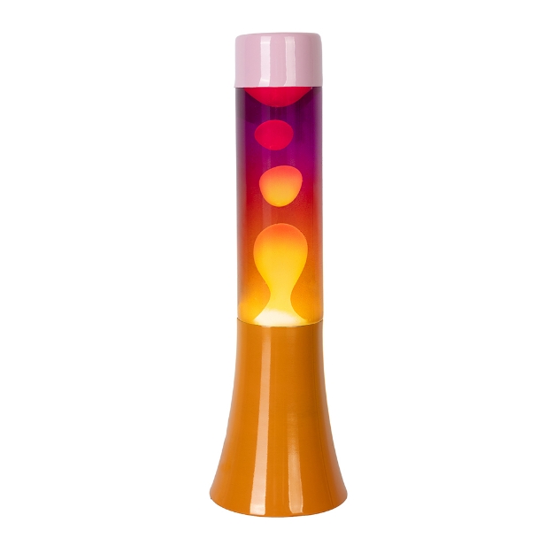 Image de Mini lampe à lave en dégradé orange et rose - Fisura